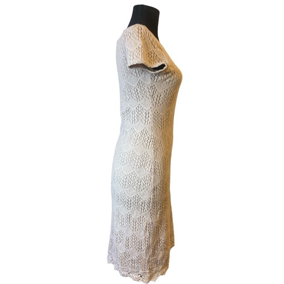 DE Collection Nude Short Sleeve Knit Dress - Picture 7 of 14